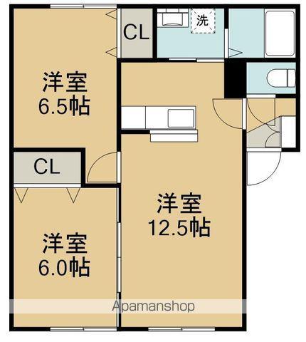 ウィルモアレラ(2LDK/2階)の間取り写真