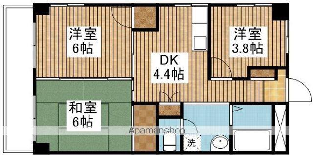 コーポラスリム(3K/5階)の間取り写真