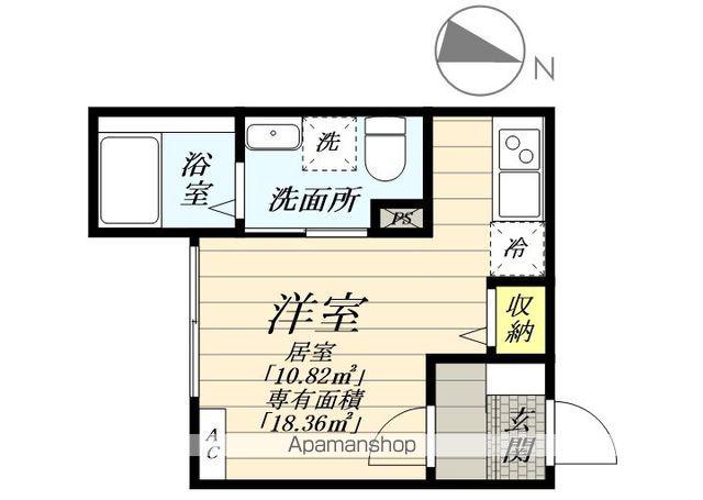 アドバンスヒルズ(ワンルーム/1階)の間取り写真