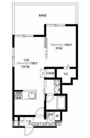 CIAO境南Ⅱ(1LDK/1階)の間取り写真