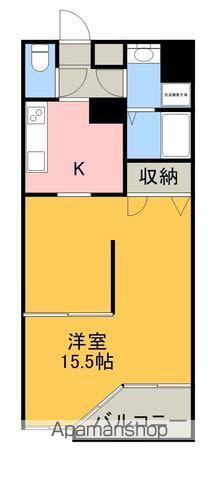 EXT B棟(1K/2階)の間取り写真