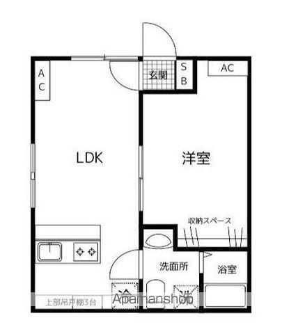 ステートPLUS(1LDK/2階)の間取り写真