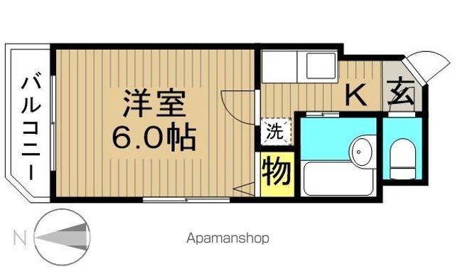 スペースナイン(1K/3階)の間取り写真