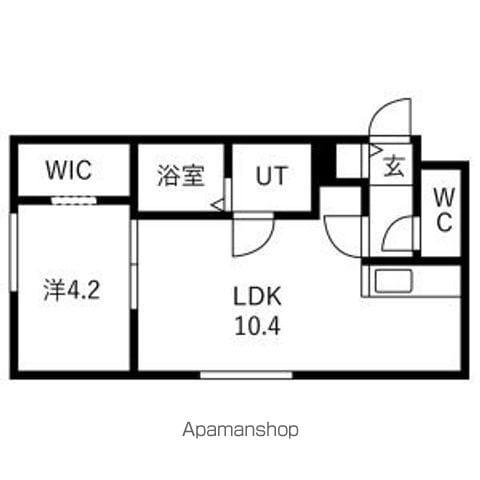栄通17丁目MS(1LDK/3階)の間取り写真