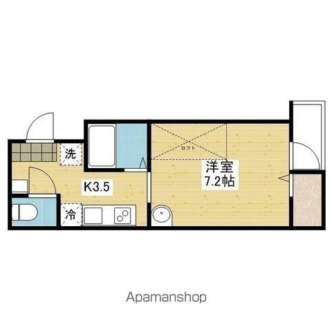アルト城下町(1K/1階)の間取り写真