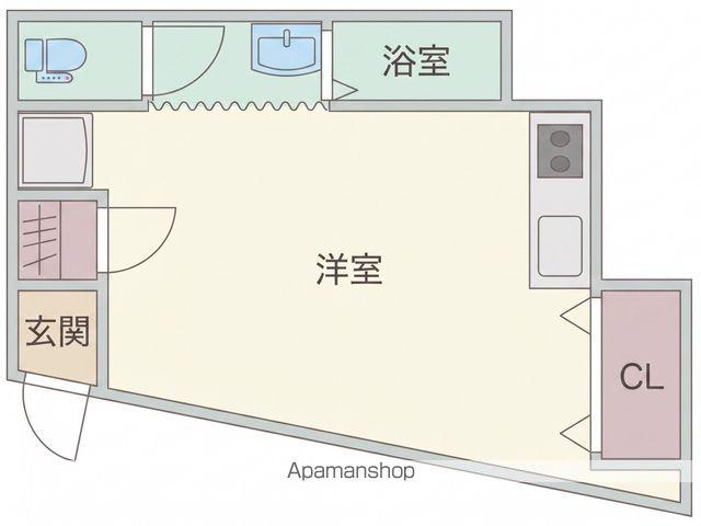マンションフェリス(ワンルーム/1階)の間取り写真