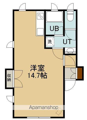 コーポイシトヤ(1K/1階)の間取り写真