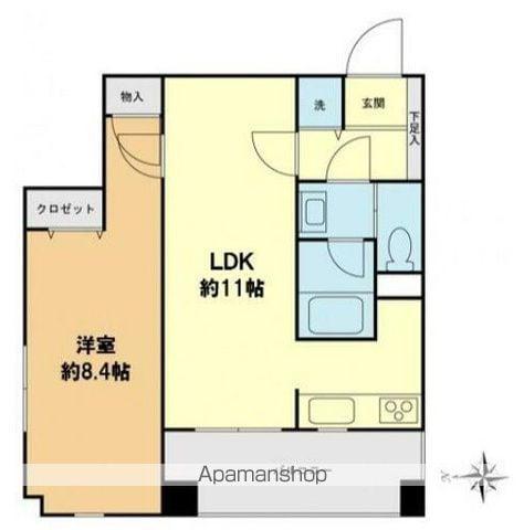 スカイグランデ京成小岩(1LDK/9階)の間取り写真