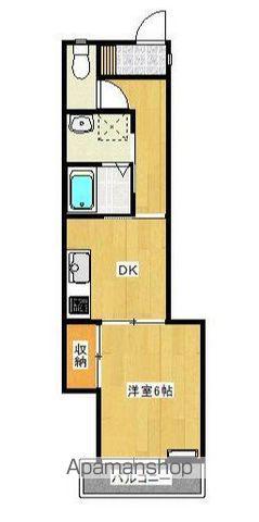 コーポたんぽぽ(1DK/2階)の間取り写真