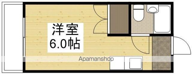 メゾンムシカ(ワンルーム/1階)の間取り写真