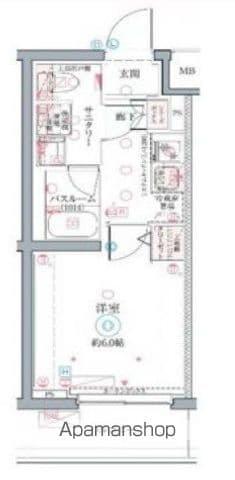 CREVISTA井荻(1K/4階)の間取り写真