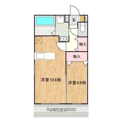 セレストローザ(1LDK/2階)の間取り写真