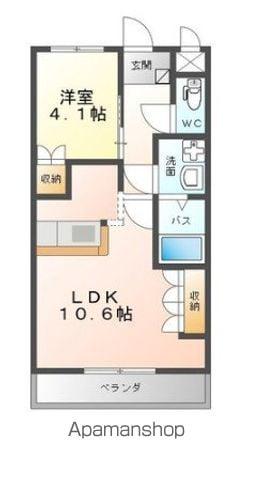 LUMINOUS(1LDK/1階)の間取り写真