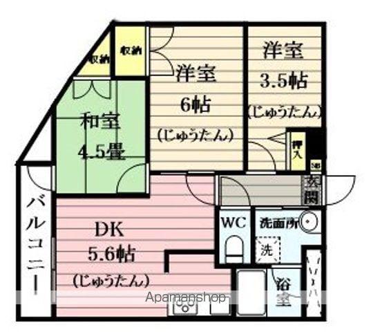 リエス春日町(2SDK/2階)の間取り写真