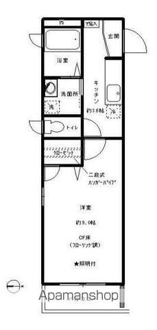 シャーメゾン吉野町(1K/1階)の間取り写真