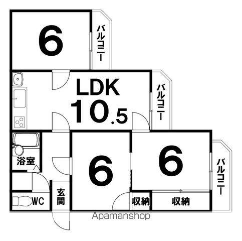 レジェンド118(3LDK/2階)の間取り写真