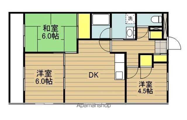 エスポワール喜沢(3DK/5階)の間取り写真