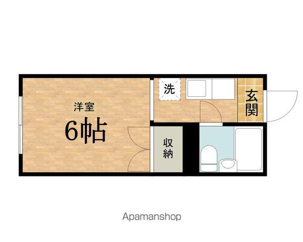 セントラルコーポ W館(1K/2階)の間取り写真