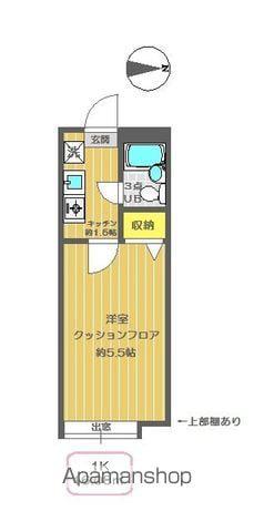 リバージュ北綾瀬(1K/1階)の間取り写真