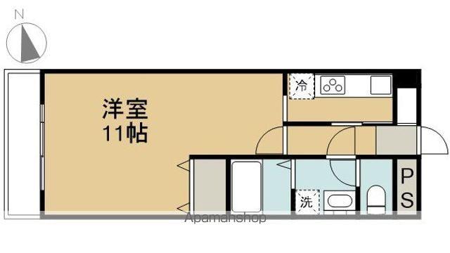 シティオ蒲田(1K/5階)の間取り写真