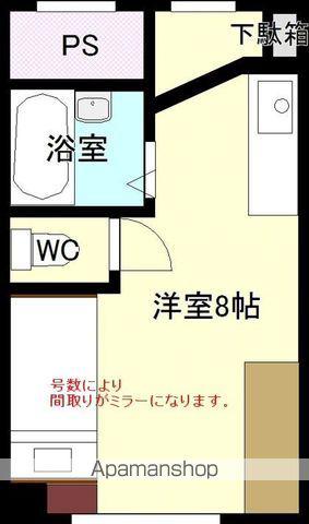 ローズ本町マンション(ワンルーム/3階)の間取り写真