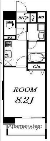 グランマノワール(1K/2階)の間取り写真