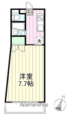 第3レジュエール(1K/2階)の間取り写真