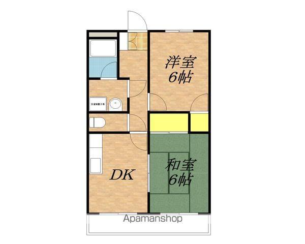 SURPLUS TWOサンハイツA(2DK/1階)の間取り写真