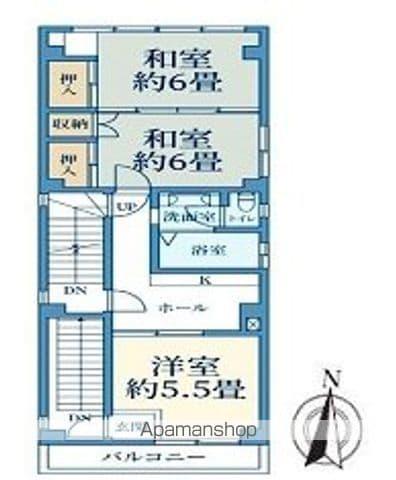 荻原ビル(3K/4階)の間取り写真