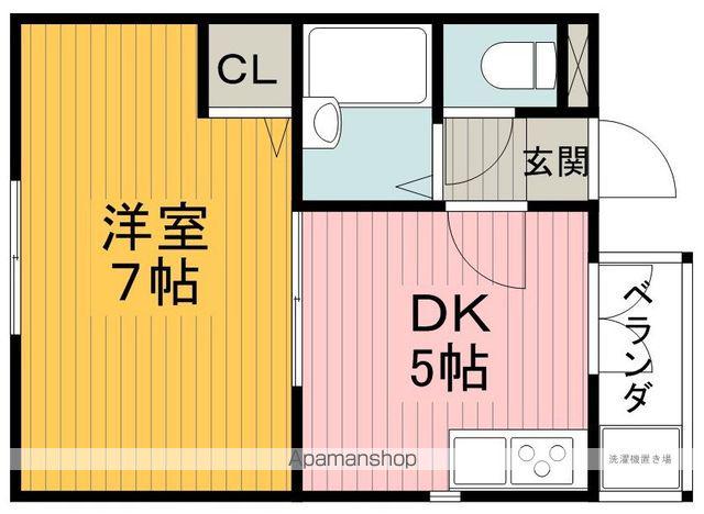 サンパレス21蛍池Ⅲ(1DK/2階)の間取り写真