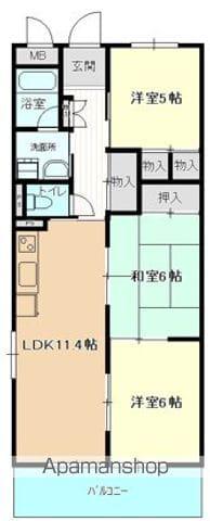 ジュニオ(3LDK/4階)の間取り写真