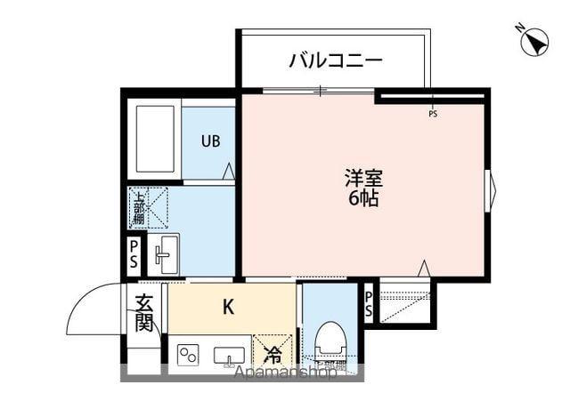ROBOT HOME 鎌ケ谷(1K/1階)の間取り写真