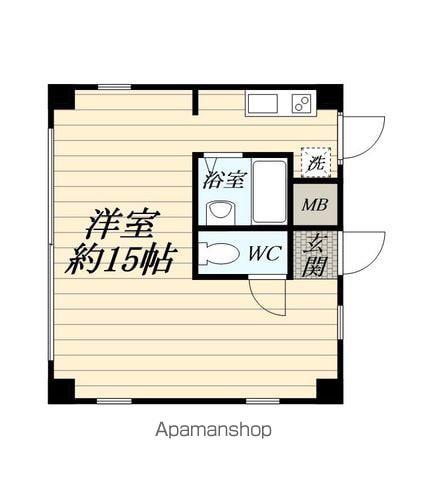 コスモプラザ(ワンルーム/6階)の間取り写真