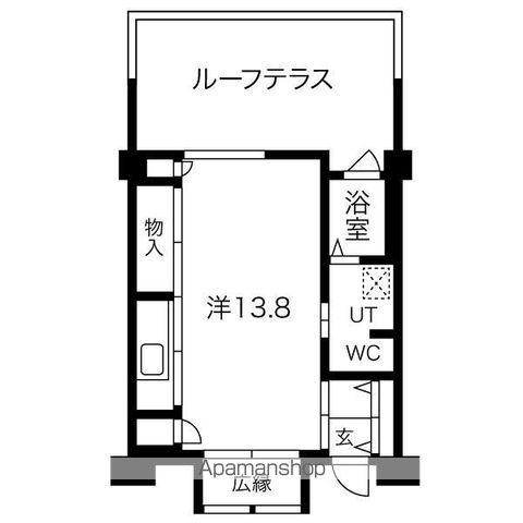 シティコート目黒3棟(1K/6階)の間取り写真