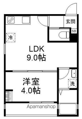 GRADUS八千代台Ⅳ(1LDK/1階)の間取り写真