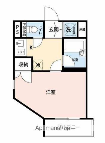 ルーブル永福町弐番館(1K/4階)の間取り写真