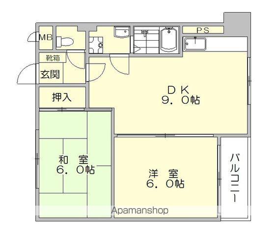パストラルミキ(2LDK/6階)の間取り写真