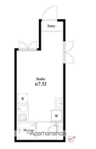 VARY'S 北千住(ワンルーム/3階)の間取り写真