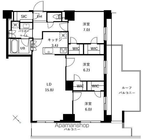 ザ・ケンジントン・レジデンスときわ台(3LDK/5階)の間取り写真