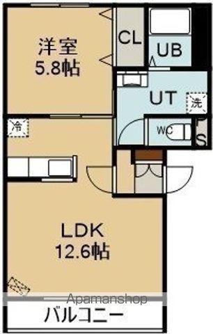 クラビーアネックス(1LDK/1階)の間取り写真