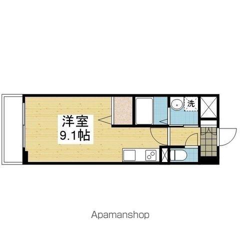 フォレスト・グランテラス(ワンルーム/6階)の間取り写真