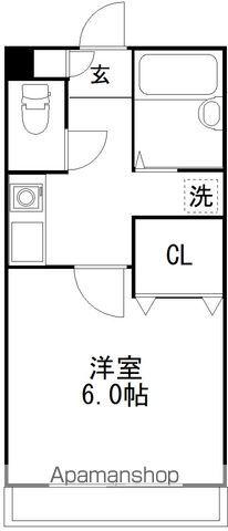 LIGHTS(1K/3階)の間取り写真