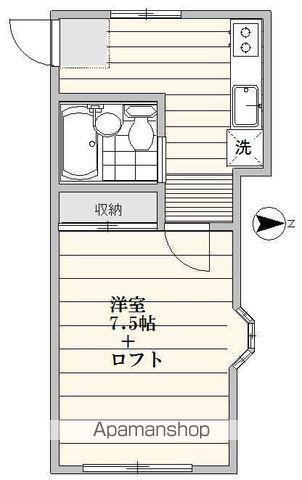 ラフィーネ荻窪(1K/2階)の間取り写真