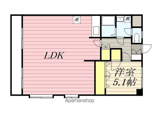 サンライトビル(1LDK/1階)の間取り写真