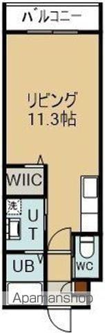 PIRS美原(ワンルーム/3階)の間取り写真