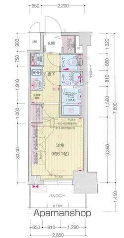 プレサンス上前津ディアシス(1K/5階)の間取り写真