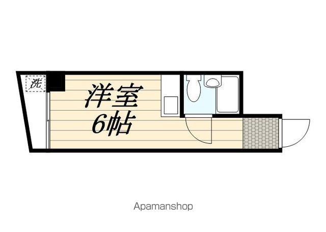 石原マンション(ワンルーム/3階)の間取り写真