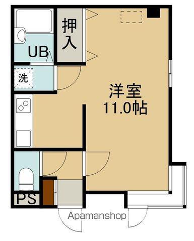 ヒルトン函館ベイ(1K/3階)の間取り写真