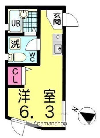 エフォート西池袋(ワンルーム/2階)の間取り写真