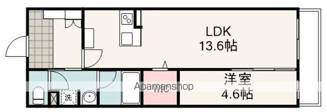 メゾンド・トラスト稲川(1LDK/2階)の間取り写真
